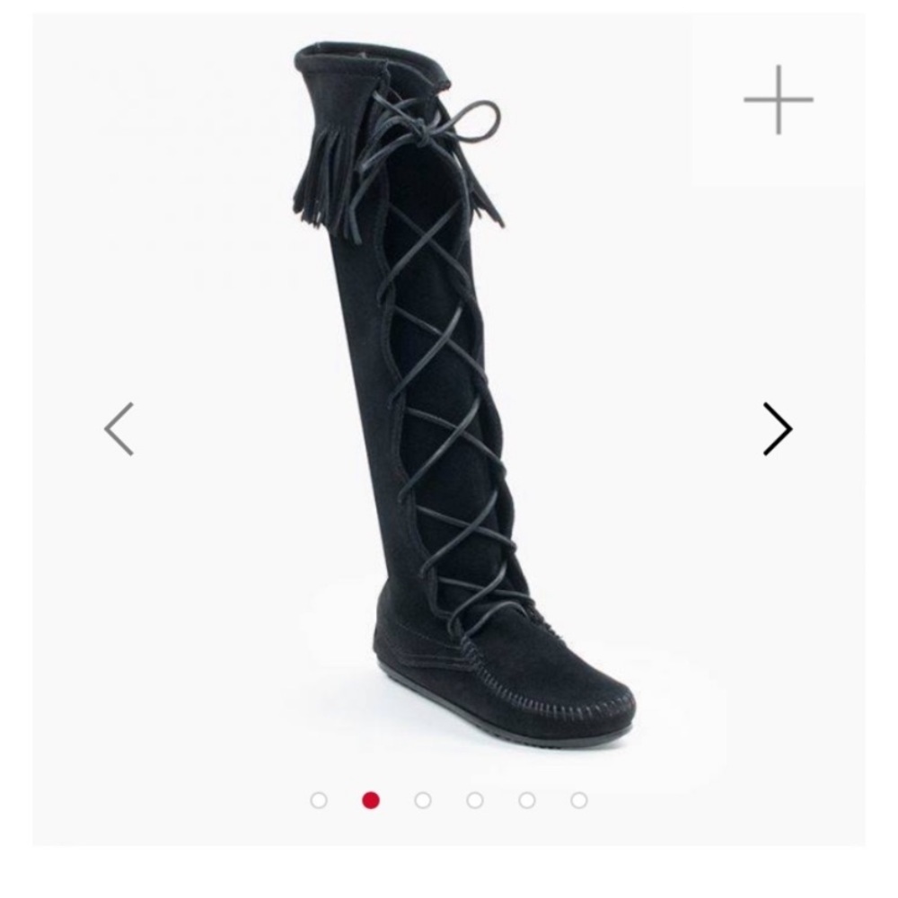 Minnetonka Front Lace Knee High Boots